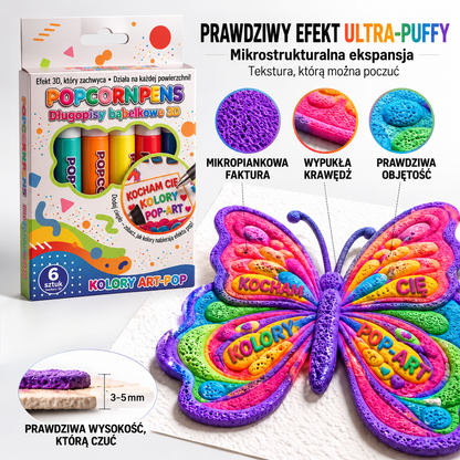 Billhol® 3D Relief Art Pen🥨 Zamień płaskie rysunki w dotykową sztukę 3D — Bezpieczny materiał klasy spożywczej, bez zapachu📝