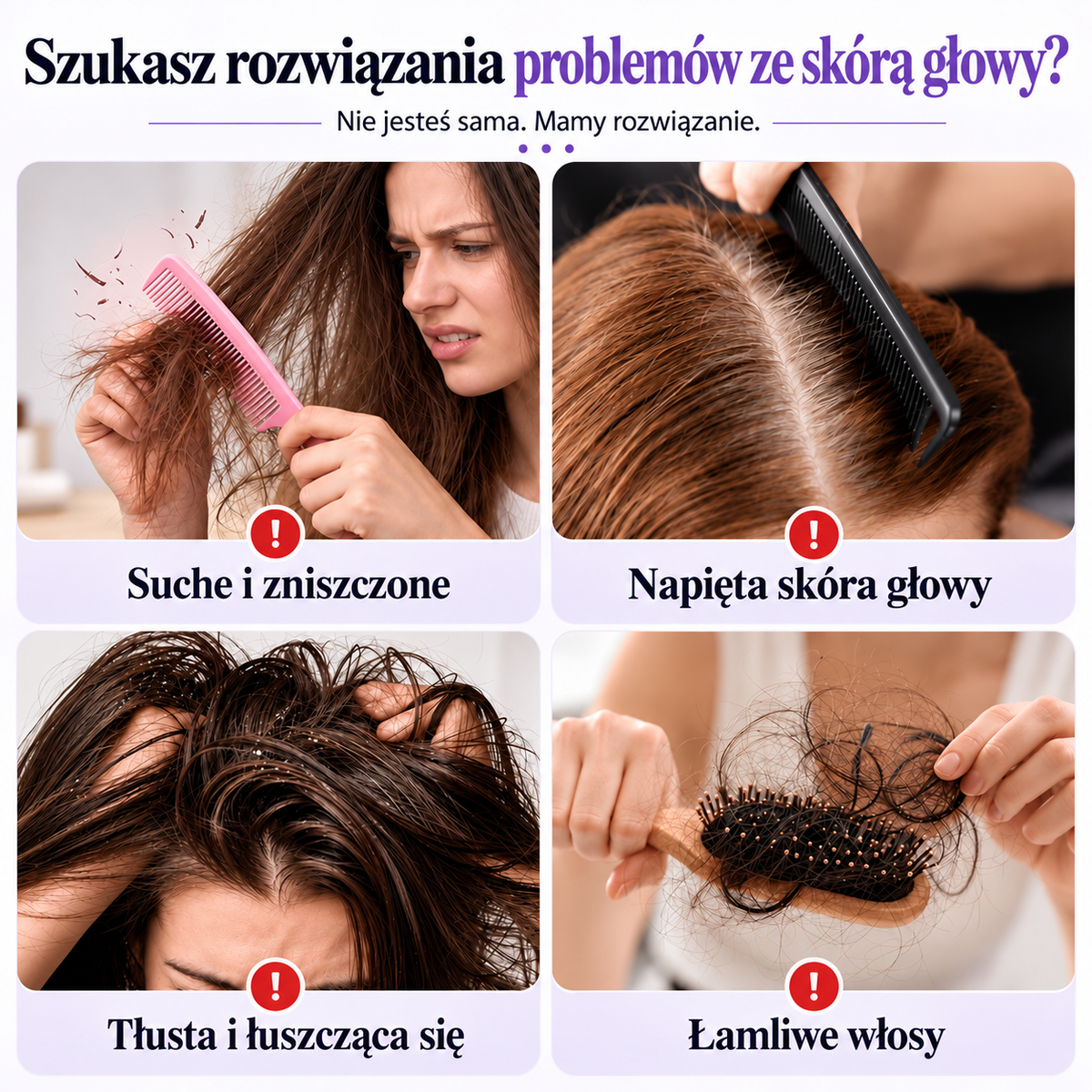 BILLHOL® 💦 Elektryczna szczotka do włosów 5 w 1 – Gładkie i lśniące włosy bez puszenia w kilka chwil | Rozczesuje, masuje i odświeża