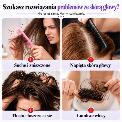 BILLHOL® 💦 Elektryczna szczotka do włosów 5 w 1 – Gładkie i lśniące włosy bez puszenia w kilka chwil | Rozczesuje, masuje i odświeża