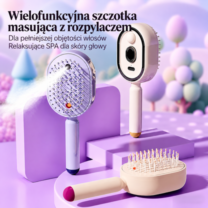 BILLHOL® 💦 Elektryczna szczotka do włosów 5 w 1 – Gładkie i lśniące włosy bez puszenia w kilka chwil | Rozczesuje, masuje i odświeża