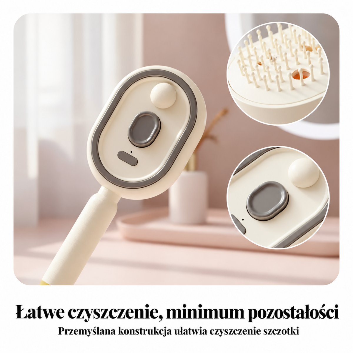BILLHOL® 💦 Elektryczna szczotka do włosów 5 w 1 – Gładkie i lśniące włosy bez puszenia w kilka chwil | Rozczesuje, masuje i odświeża