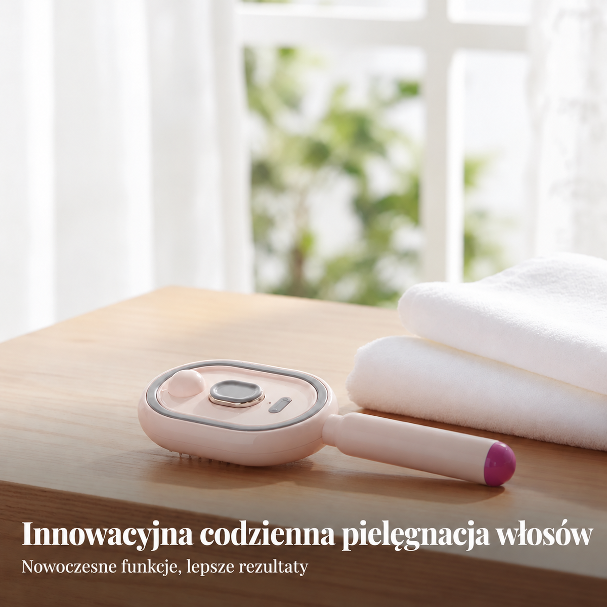 BILLHOL® 💦 Elektryczna szczotka do włosów 5 w 1 – Gładkie i lśniące włosy bez puszenia w kilka chwil | Rozczesuje, masuje i odświeża