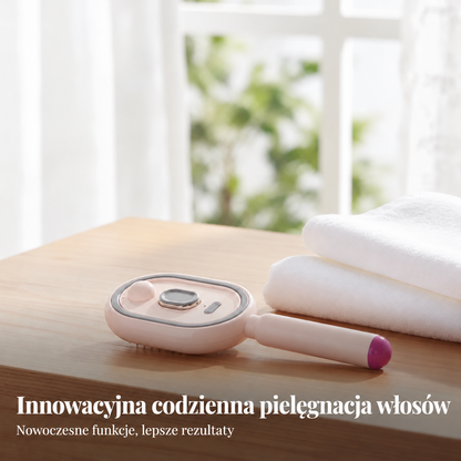 BILLHOL® 💦 Elektryczna szczotka do włosów 5 w 1 – Gładkie i lśniące włosy bez puszenia w kilka chwil | Rozczesuje, masuje i odświeża